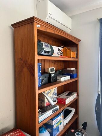Wooden bookshelf