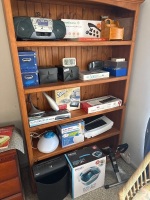 Assorted items on shelves
