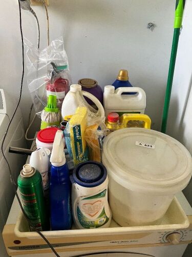 Assorted washing and cleaning consumables
