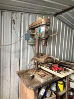 Bench drill and vice