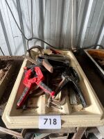 Tray of clamps
