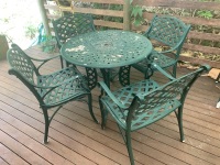 5 Piece Cast Alloy Garden Setting