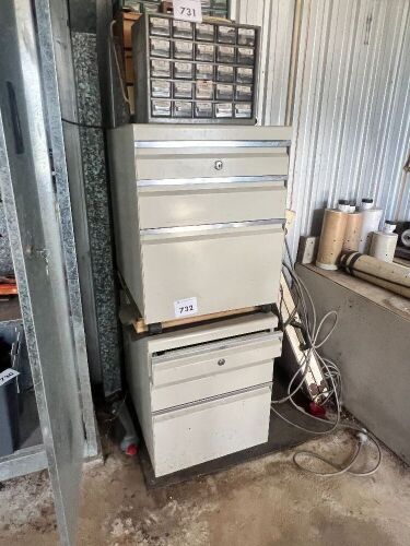 2x metal filling cabinets