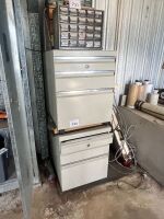 2x metal filling cabinets