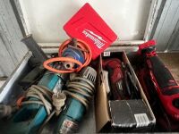 Metal tool box with electric tools - 2