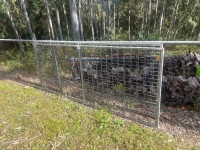 2x galvanised gates