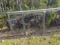 2x galvanised gates - 2