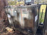 Metal container filled with firewood (QTY CHOICE 678, 679)