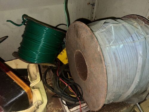 Shelf lot of auto and electrical items