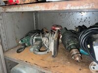 Shelf lot of electric tools