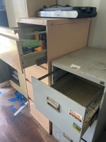 2x metal filling cabinets - 2
