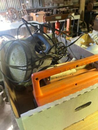 Box lot of electrics