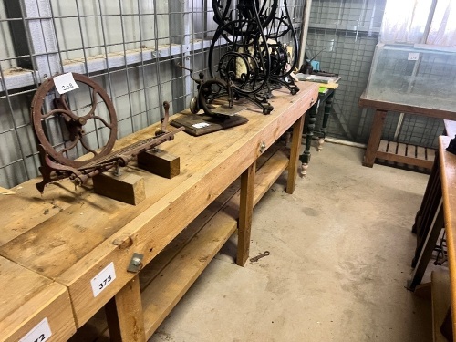 Solid pine bench (qty choice 372, 373)