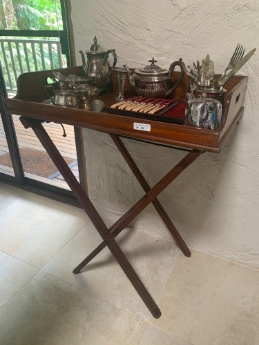 Tall Georgian Mahogany Butlers Tray