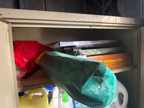 Shelf Lot of Camping Equipment
