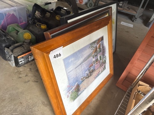 3x Framed Artworks