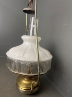 Aladdin Model #23 Brass Hanging Mantle Oil Lamp - 3