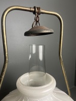 Aladdin Model #23 Brass Hanging Mantle Oil Lamp - 5