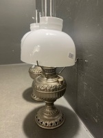 2 x "The Tiny Juno" Nickel-Plated Kerosene Table Lamp - 3