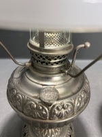 2 x "The Tiny Juno" Nickel-Plated Kerosene Table Lamp - 5