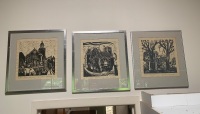 Set of 3 Signed Ltd Edition Lino Cut Prints by Anne Abercrombie