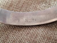 Antique Silver Bangle - Marked Scandia Sterling - 5