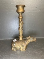 Brass/Copper Home Decor Vase and Candlestick Holder - 4