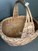 2 x Rattan Style Baskets - 4