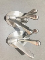Lot of Decorative Silver and Gold Coloured Coat Hooks - 4