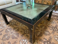 Contemporary Black Japanned Timber Coffee Table