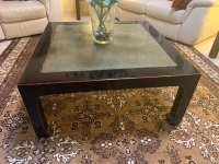 Contemporary Black Japanned Timber Coffee Table - 2