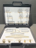 Crystal Cabinet Knobs Packaged in Display Case with Corresponding Prices