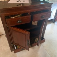 Vintage Asian 4 Drawer, 2 Door Cupboard - 2