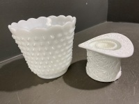 Collection of Fire King Milk Glass - 2