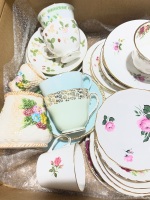 Large Box Lot of Cups and Saucers - 5