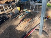 Assortment of garden tools