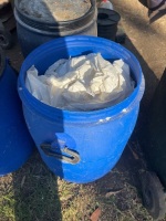 4x plastic storage drums containing fertiliser - 2