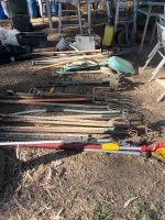 Assortment of garden tools