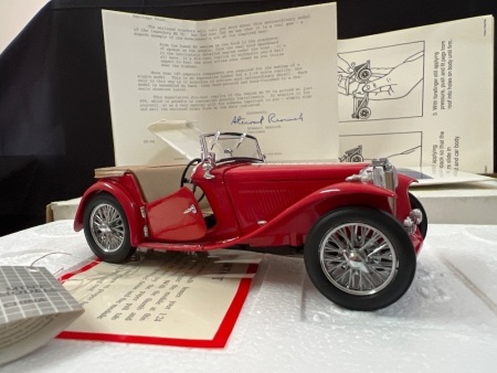 1948 MG TC Roadster - Red - B11TV80 (07) - Franklin Mint
