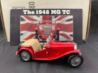 1948 MG TC Roadster - Red - B11TV80 (07) - Franklin Mint - 2