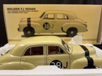 1964 Holden FJ Sedan - # 38J Dick Johnson First Race Lakeside - 3102/3300 - AUTOart 86460 - Certificate Signed Dick Johnson - 5
