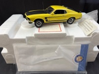 1969 Ford Boss 302 Mustang &ndash; Yellow (Mint Box) - B11WH07 - Franklin Mint