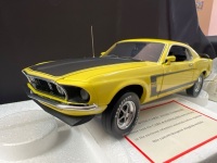 1969 Ford Boss 302 Mustang &ndash; Yellow (Mint Box) - B11WH07 - Franklin Mint - 2