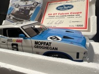 1973 Ford Falcon XA GT Hardtop #9 Moffat/Geoghegan - Winner - Hardie-Ferodo 1000 - 2404/6000 - AUTOart - 87313 - Certificate Signed Allan Moffat - 4