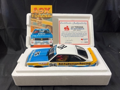 1977 Holden Torana LX A9X SS #25 Peter & Phil Brock - 4th Place Hardie-Ferodo1000 - 5929/6000 - Biante - 87761 - Certificate Signed Peter Brock