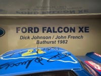 1982 Ford Falcon XE #17 Dick Johnson/John French - Blue - James Hardie 1000 - 0166/3100 - Biante - B180301B - Certificate Signed Dick Johnson - 3