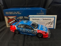 2007 Ford Falcon BF XR8 #25 Jason Bright - Britek Motorsport ATCC - 1102/1200 - Classic Car - 18301 - Car & Certificate Signed Jason Bright