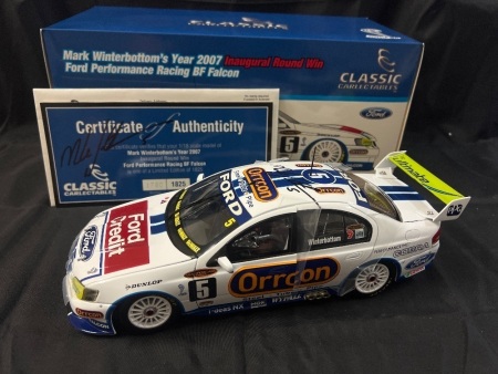 2007 Ford Falcon BF XR8 #5 Mark Winterbottom - FPR Bahrain ATCC - 1780/1825 - Classic Car - 18379 - Car & Certificate Signed Mark Winterbottom