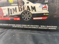 2008 Ford Falcon BF XR8 #18 Will Davison - DJR Jim Beam ATCC - 0040/0500 - Biante - B18302C - Car Signed Dick Johnson On Roof - 2