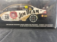 2009 Ford Falcon FG XR8 #18 James Courtney - DJR Jim Beam ATCC - 0104/1098 - Biante - B18303C - Car Signed Dick Johnson & James Courtney; Certificate Signed @ TM Event 2010 - 2